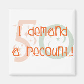 50歳の誕生日ギフトお返しを頼む! マグネット (正面)