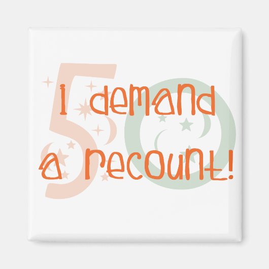 50歳の誕生日ギフトお返しを頼む! マグネット (正面)