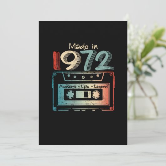 50歳の誕生日ギフトが1972年カセットで作られる セーブザデート (スタンド正面)