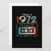 50歳の誕生日ギフトが1972年カセットで作られる セーブザデート (正面/裏面)