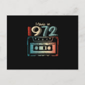 50歳の誕生日ギフトが1972年カセットで作られる 案内ポストカード (正面)