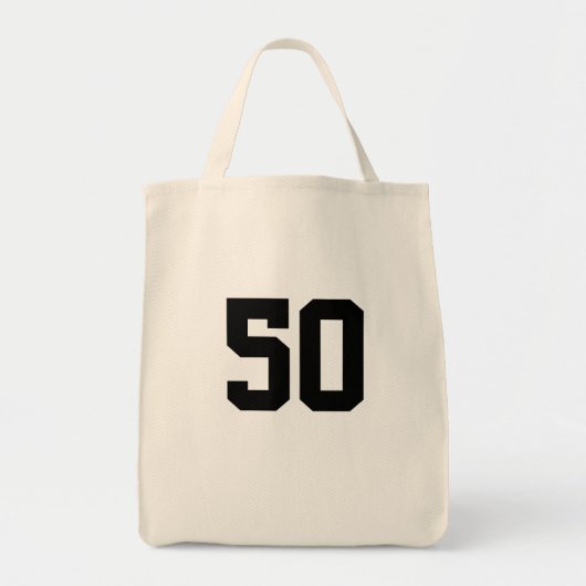 50歳の誕生日ギフトバッグ トートバッグ (正面)
