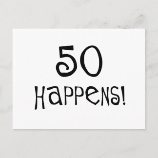 50歳の誕生日ギフト50回! ポストカード