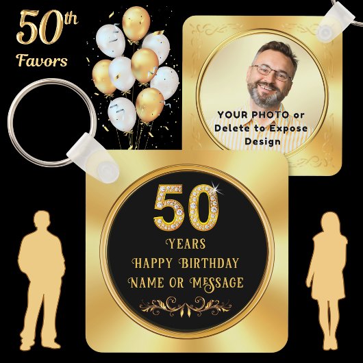 50歳の誕生日ギブアウェイのアイデア, 50歳の誕生日 キーホルダー