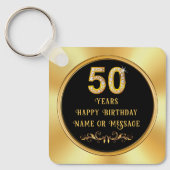 50歳の誕生日ギブアウェイのアイデア, 50歳の誕生日 キーホルダー (正面)