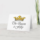 50歳の誕生日クイーンは50歳! カード (正面)