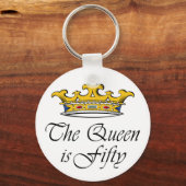 50歳の誕生日クイーンは50歳！ キーホルダー (正面)