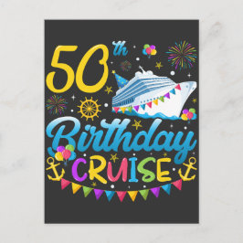 50歳の誕生日クルーズ誕生日パーティー ポストカード