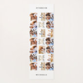 50歳の誕生日グッド金ゴールドブラック写真コラージシックy ヨガマット (裏面)