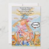 50歳の誕生日グリーティングカード 案内状 (正面)