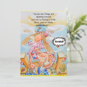 50歳の誕生日グリーティングカード 案内状 (スタンド正面)