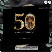 50歳の誕生日ゲストブック フォイルゲストブック