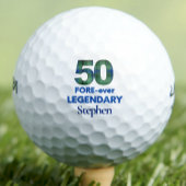50歳の誕生日ゴルファーギフト、FORE-ever Legendary 50 ゴルフボール