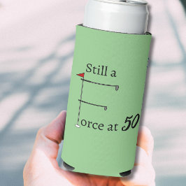 50歳の誕生日ゴルフテーマでスティルアフォース スリム缶クーラー