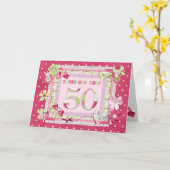 50歳の誕生日スクラップブック作りスタイル カード (黄色い花)