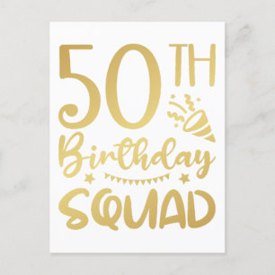 50歳の誕生日チーム 50パーティークルー ポストカード