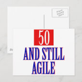 50歳の誕生日デザイン ポストカード (正面/裏面)