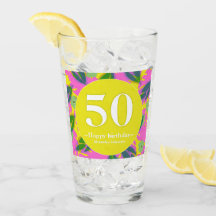 50歳の誕生日トロピカルイエローカラフル