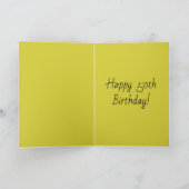 50歳の誕生日ネコお祝い50年50 サンキューカード (内部)