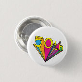 50歳の誕生日バッジ 缶バッジ (正面&裏面)