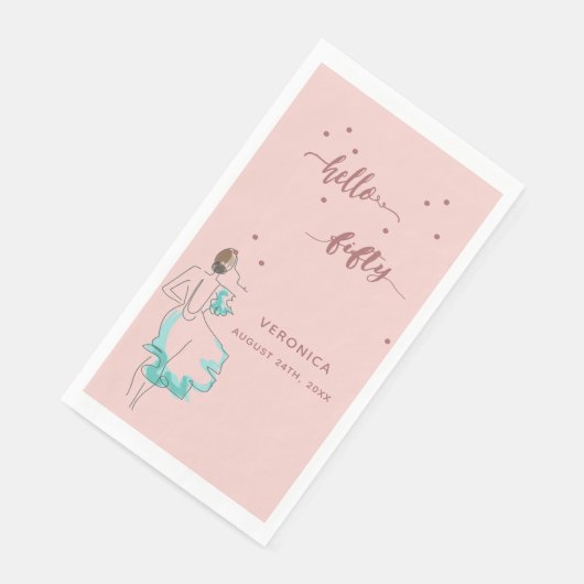 50歳の誕生日バラ金ゴールドこんにちは50名の女性 (コーナー)