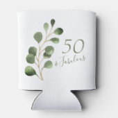 50歳の誕生日パーソナライズされた名 缶クーラー (裏面)