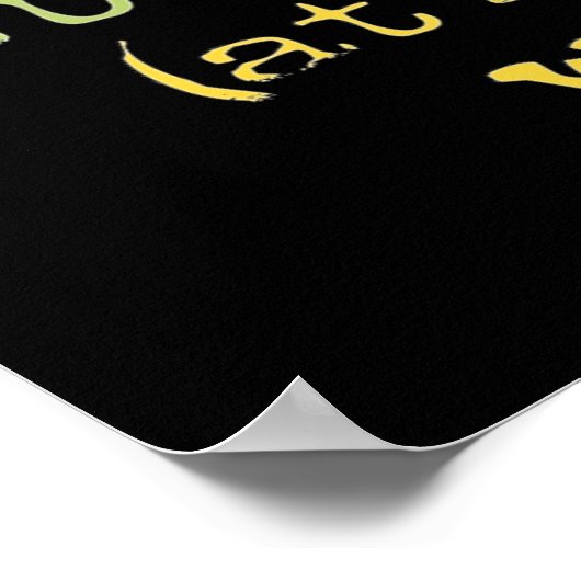 50歳の誕生日パーティギフト。私の50日に何が起こるか ポスター (角)