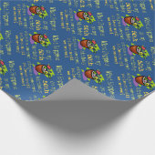 50歳の誕生日パーティギフト。私の50日に何が起こるか ラッピングペーパー (角)