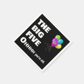 50歳の誕生日パーティーが古いユーモアを スタンダードカクテルナプキン (角)