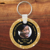 50歳の誕生日パーティーが女性に好意を寄せ50歳 キーホルダー (正面)