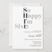 50歳の誕生日パーティーだから嬉しい 招待状 (正面)