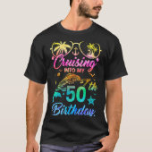 50歳の誕生日パーティーにクルージング Tシャツ (正面)