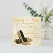 50歳の誕生日パーティーに登場 招待状 (スタンド正面)