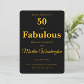 50歳の誕生日パーティーのご招待 サンキューカード (スタンド正面)