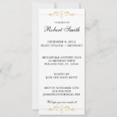 50歳の誕生日パーティーのパーソナライズされた招待状 招待状 (裏面)