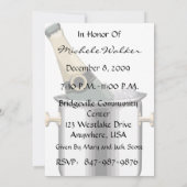 50歳の誕生日パーティーのパーソナライズされた招待状 招待状 (裏面)