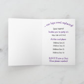 50歳の誕生日パーティーの招待ユーモアのある, Word カード (内部)