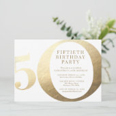 50歳の誕生日パーティーの招待状 招待状 (スタンド正面)