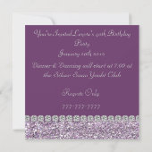 50歳の誕生日パーティーの招待 招待状 (裏面)