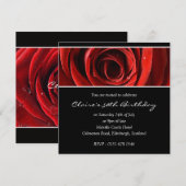 50歳の誕生日パーティーの招待 招待状 (正面/裏面)