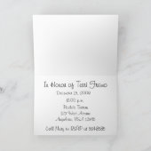 50歳の誕生日パーティーの招待 招待状 (内部)