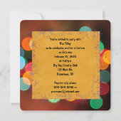 50歳の誕生日パーティーの祭典 招待状 (裏面)