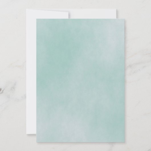 50歳の誕生日パーティーは緑の肉が多い 招待状 (裏面)