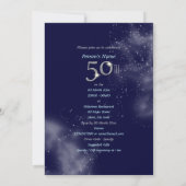 50歳の誕生日パーティーを大幅にカスタマイズします 招待状 (裏面)