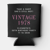 50歳の誕生日パーティーを楽しむ 缶クーラー (正面)