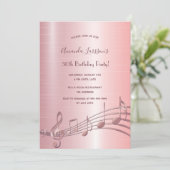 50歳の誕生日パーティーバラ金ゴールドノート 招待状 (スタンド正面)