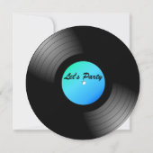 50歳の誕生日パーティーレコード招待状 招待状 (裏面)