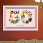 50歳の誕生日パーティー写真コラージュほこりっぽい赤面ピンク キャンバスプリント<br><div class="desc">文字や写真を簡単に編集して、大事な行事をカスタマイズ。誰の誕生日だ。新しい10年を回すの素晴らしは時祝間だ!50歳の救済誕生日に誰か欲しい？この写真の誕生日キャンバスは特別な贈り物だ！この幸せな大事な行事で友人や家族とのおもしろいの大きな日を強化する。私たちのテンプレートにお気に入りのあなたの画像を挿入し、私たちの簡単のステップバイステップ形式を使用してすべての文字をパーソナライズする。洗練されたユニークバースデーモダンタや全て裂け目の足を踏み鳴らすバッシュに適したシックで伝統的も、わずかに埃の多い赤面ピンクのデザイン。大人のマイルストーンの誕生日はお祝いの時であ素晴らしり、私たちの一致するエレガントな誕生日パーティーの供給とスタイルのパーティー。本当感じに芸術的?色やフォントは画面上のツールで変更でき、真のオリジナルを実現。</div>