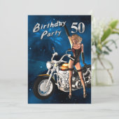 50歳の誕生日パーティー招待状 招待状 (スタンド正面)