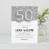 50歳の誕生日パーティー招待状 招待状 (スタンド正面)